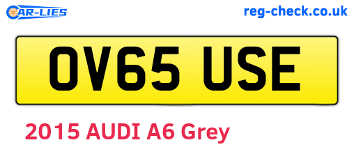 OV65USE are the vehicle registration plates.