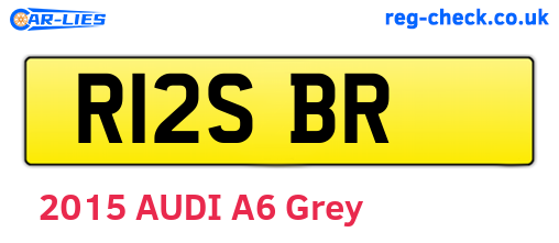 R12SBR are the vehicle registration plates.