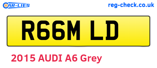 R66MLD are the vehicle registration plates.