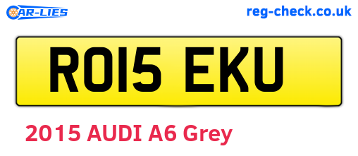 RO15EKU are the vehicle registration plates.