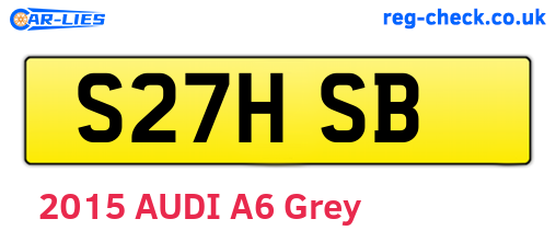 S27HSB are the vehicle registration plates.