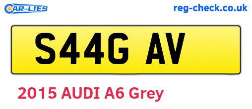 S44GAV are the vehicle registration plates.