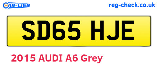 SD65HJE are the vehicle registration plates.