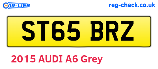 ST65BRZ are the vehicle registration plates.