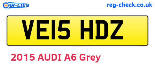 VE15HDZ are the vehicle registration plates.
