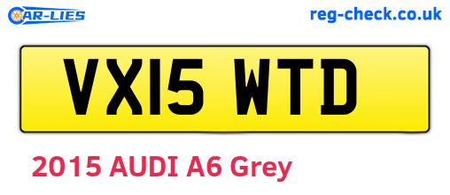 VX15WTD are the vehicle registration plates.