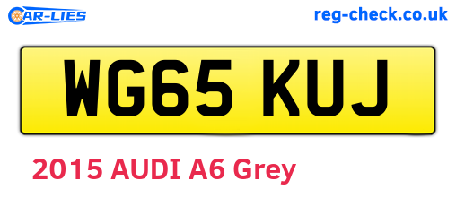 WG65KUJ are the vehicle registration plates.