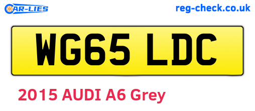 WG65LDC are the vehicle registration plates.