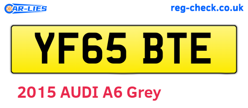YF65BTE are the vehicle registration plates.