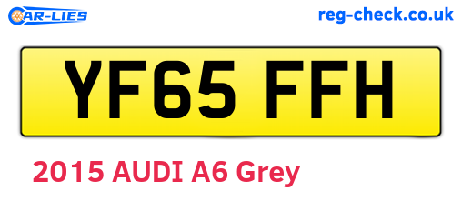 YF65FFH are the vehicle registration plates.
