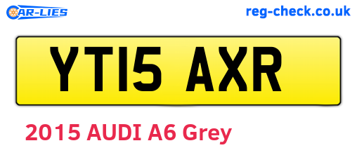 YT15AXR are the vehicle registration plates.
