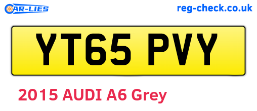 YT65PVY are the vehicle registration plates.