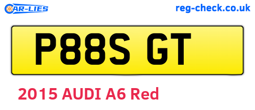 P88SGT are the vehicle registration plates.