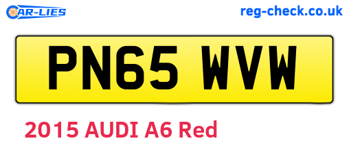 PN65WVW are the vehicle registration plates.