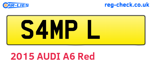 S4MPL are the vehicle registration plates.