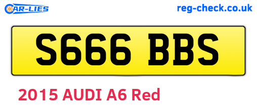 S666BBS are the vehicle registration plates.