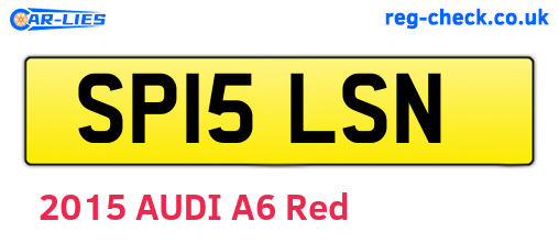 SP15LSN are the vehicle registration plates.