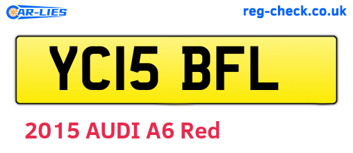 YC15BFL are the vehicle registration plates.