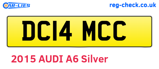 DC14MCC are the vehicle registration plates.