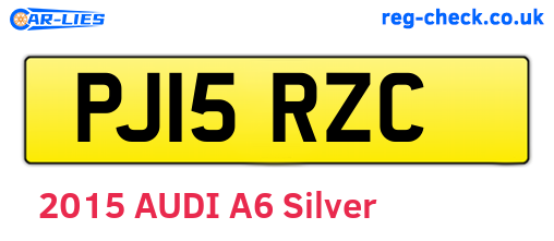PJ15RZC are the vehicle registration plates.
