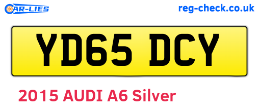 YD65DCY are the vehicle registration plates.