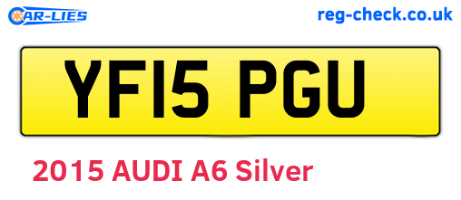 YF15PGU are the vehicle registration plates.