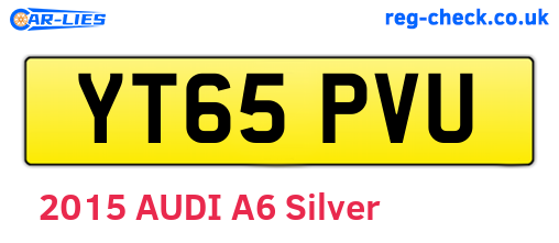YT65PVU are the vehicle registration plates.