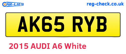 AK65RYB are the vehicle registration plates.