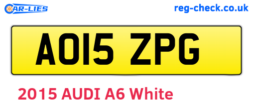 AO15ZPG are the vehicle registration plates.