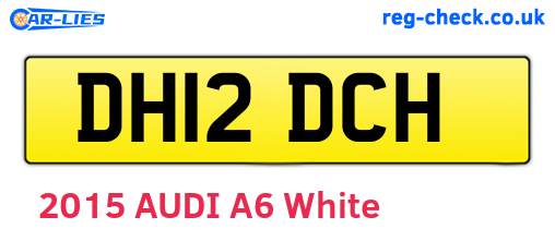 DH12DCH are the vehicle registration plates.