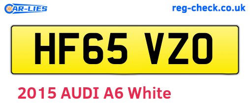 HF65VZO are the vehicle registration plates.