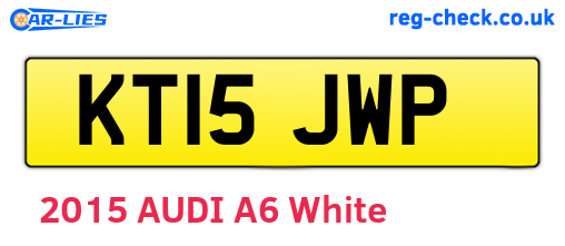 KT15JWP are the vehicle registration plates.