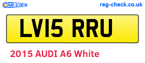 LV15RRU are the vehicle registration plates.