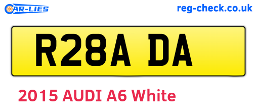 R28ADA are the vehicle registration plates.