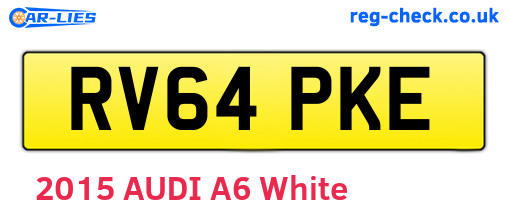 RV64PKE are the vehicle registration plates.