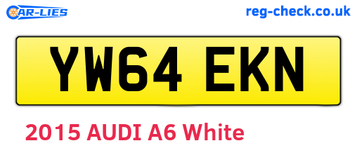 YW64EKN are the vehicle registration plates.