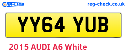 YY64YUB are the vehicle registration plates.