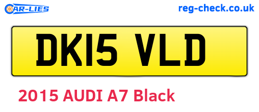 DK15VLD are the vehicle registration plates.