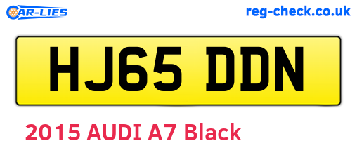 HJ65DDN are the vehicle registration plates.
