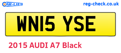 WN15YSE are the vehicle registration plates.