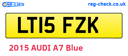 LT15FZK are the vehicle registration plates.