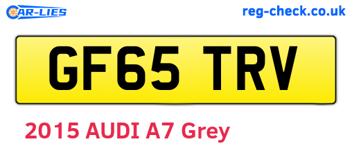 GF65TRV are the vehicle registration plates.