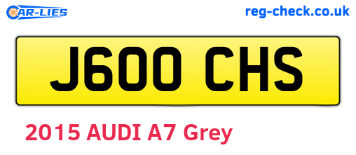 J600CHS are the vehicle registration plates.