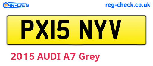 PX15NYV are the vehicle registration plates.