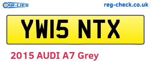 YW15NTX are the vehicle registration plates.