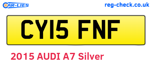 CY15FNF are the vehicle registration plates.