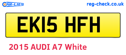 EK15HFH are the vehicle registration plates.