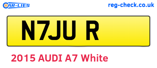 N7JUR are the vehicle registration plates.