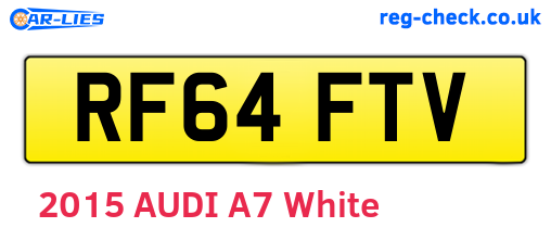 RF64FTV are the vehicle registration plates.