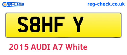 S8HFY are the vehicle registration plates.